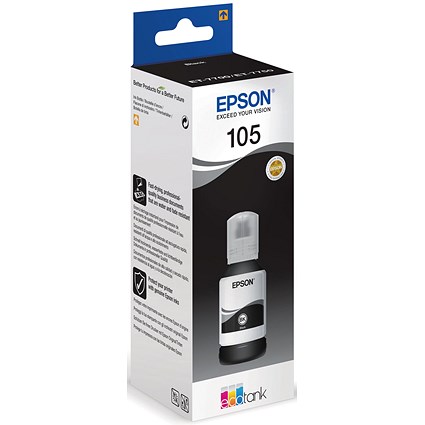 Epson 105 EcoTank Ink Bottle Pigment Black C13T00Q140