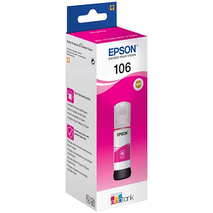 Epson 106 EcoTank Ink Bottle Magenta C13T00R340