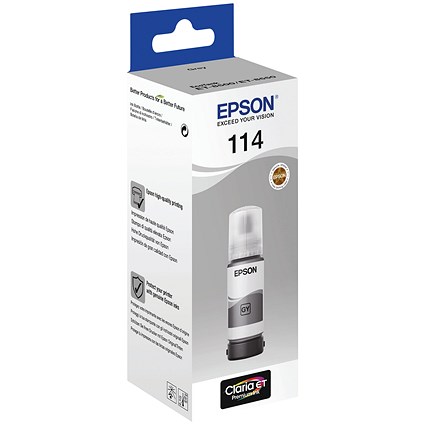 Epson 114 EcoTank Ink Bottle Grey C13T07B540