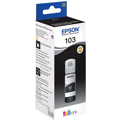 Epson 103 EcoTank Ink Bottle Black C13T00S14A10