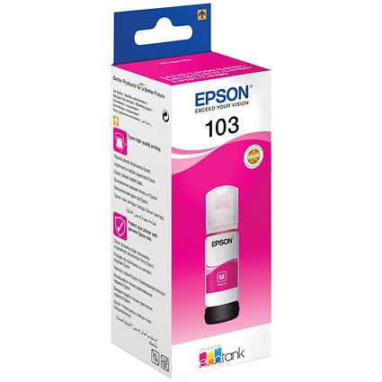 Epson 103 EcoTank Ink Bottle Magenta C13T00S34A10