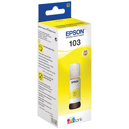 Epson 103 EcoTank Ink Bottle Yellow C13T00S44A10