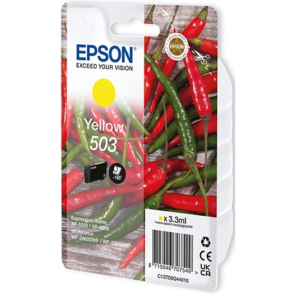 Epson 503 Chillies Ink Cartridge Yellow C13T09Q44010