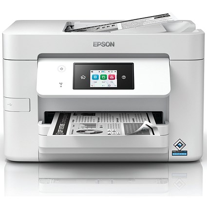 Epson WorkForce Pro WF-M4619DWF A4 4-in-1 Wireless Mono Inkjet Printer, White