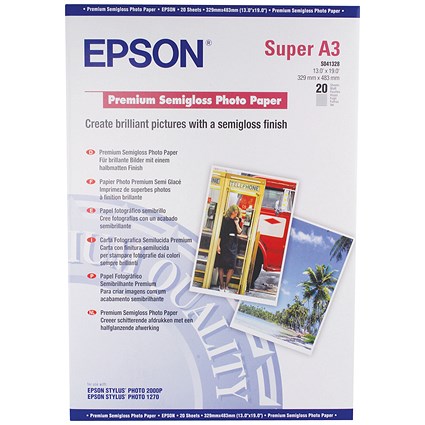 Epson Premium Semigloss Photo A4 Paper stylus color 200