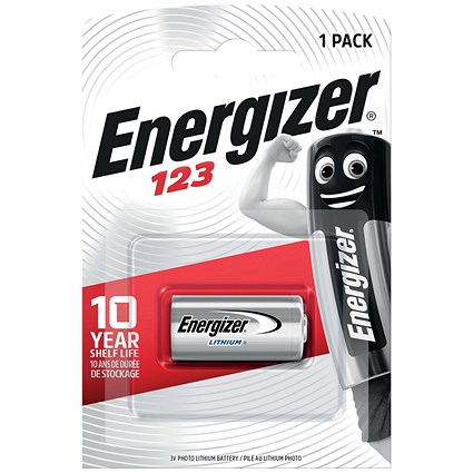 Energizer Lithium Photo 123 Batteries, Pack of 2