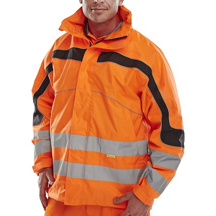 Beeswift Eton Breathable En471 Jacket, Orange, XL