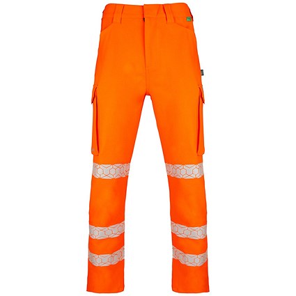 Envirowear Hi-Vis Trousers, Orange, 28