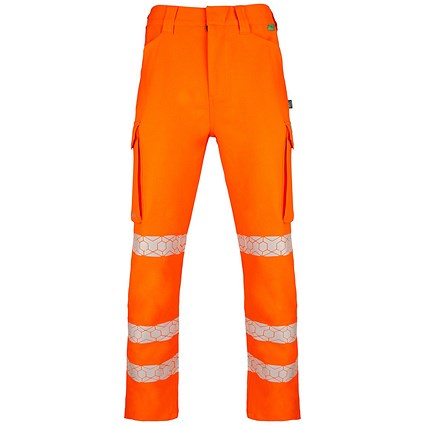 Envirowear Hi-Vis Trousers, Orange, 42T