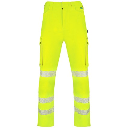 Envirowear Hi-Vis Trousers, Saturn Yellow, 28