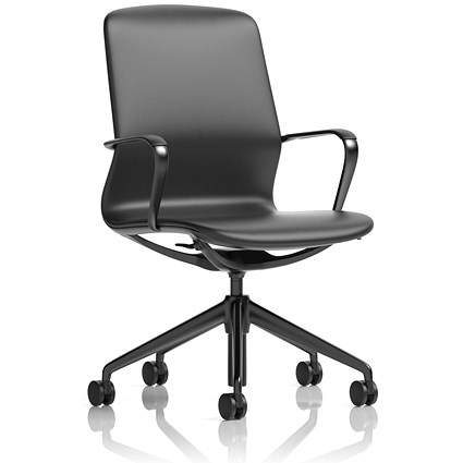 Lucia Executive Chair, Black Frame, Black