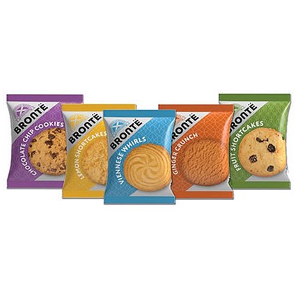 Bronte Traditional Biscuit Mini Packs, 5 Varieties, Pack of 100