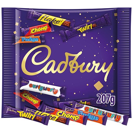 Cadbury Chocolate Treat Size Bars Bag - 207g