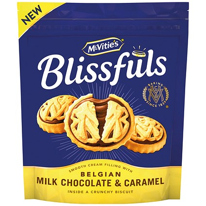 McVities Blissfuls Milk Chocolate and Caramel Biscuits