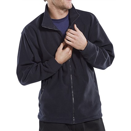 Beeswift Standard Fleece Jacket, Navy Blue, 2XL