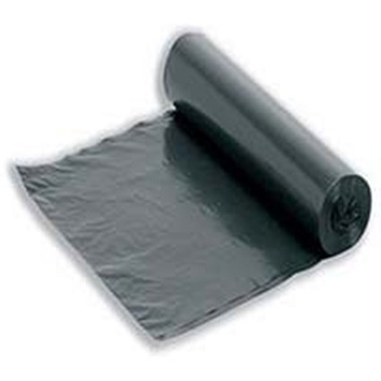 5 Star Facilities Black Bin Liners Medium/Heavy Duty (Pack of 50)