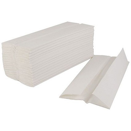 5 Star Flushable Hand Towels, C-Fold, 2-Ply, 100 Towels Per Sleeve, White, Pack of 24