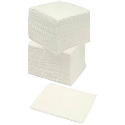 5 Star Napkins, 2-ply, 400x400mm, White, Pack of 100