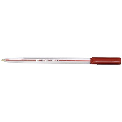 5 Star Ballpoint Pen, Red, Pack of 50