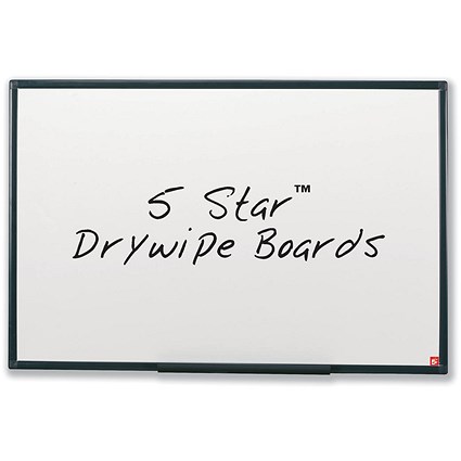 5 Star Lightweight Drywipe Board, Detachable Pen Tray, W900xH600mm