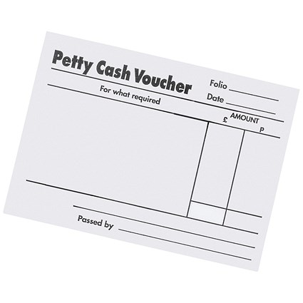 5 Star Petty Cash Pad, 160 Pages, Pack of 5