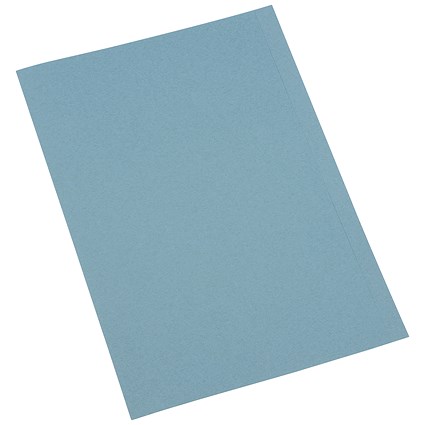 5 Star A4 Square Cut Folders, 250gsm, Blue, Pack of 100