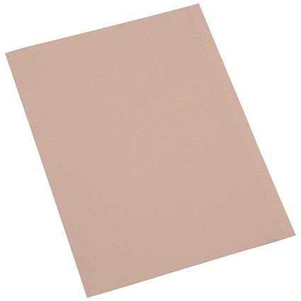 5 Star A4 Square Cut Folders, 250gsm, Buff, Pack of 100