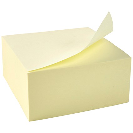 5 Star Sticky Notes Cube, 76x76mm, Yellow, 400 Notes per Cube