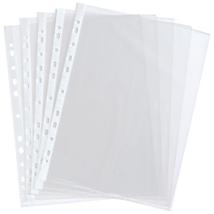 5 Star Value A4 Plastic Pockets, 40 Microns, Pack of 100