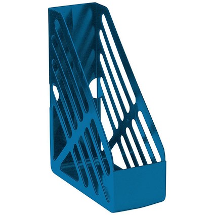 5 Star Magazine Rack, Foolscap, Blue