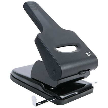 5 Star Heavy-duty 2-Hole Punch, Black, Punch capacity: 65 Sheets