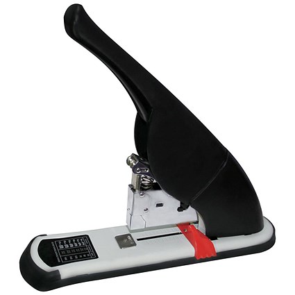 5 Star Heavy Duty Steel Lever Arm Stapler, Capacity: 240 Sheets, Black