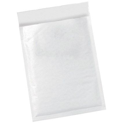 5 Star No.2 Bubble Bags, 205x245mm, Peel & Seal, White, Pack of 100