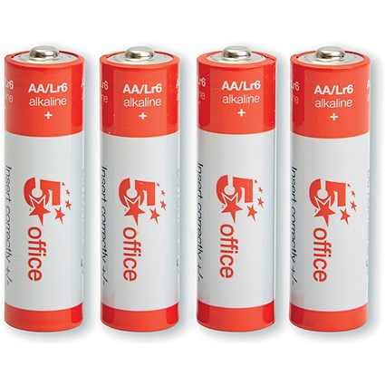 5 Star Batteries, AA, Pack of 4