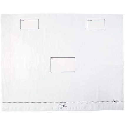 5 Star P29 Envelopes, Waterproof, 600x430mm, Peel & Seal, White, Box of 100