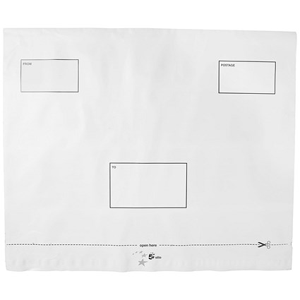 5 Star DX Envelopes, Waterproof, 455x330mm, Peel & Seal, White, Box of 100