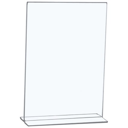 5 Star Sign Holder, Portrait, Stand Up, A4, Clear