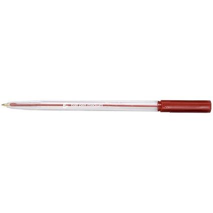 5 Star Ballpoint Pen, Red, Pack of 20