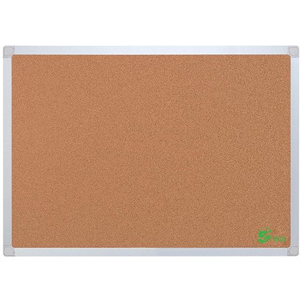 5 Star Cork Board with Wall Fixing Kit, Aluminium Frame, W1200xH900mm