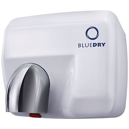 Bluedry Blue Storm Hand Dryer, White