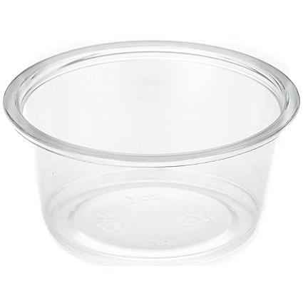 Portion Control Polypropylene Pot, 56ml, Clear, Pack of 2500