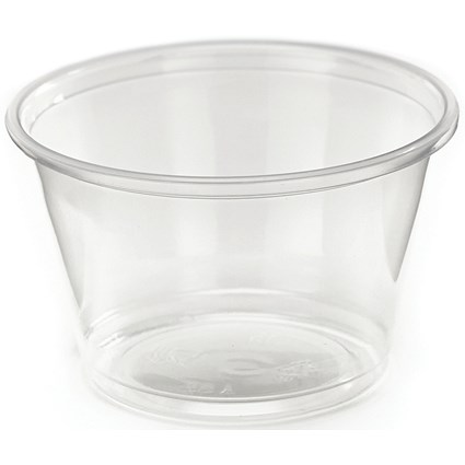 Portion Control Polypropylene Pot, 4oz, Clear, Pack of 2500