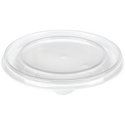 Round Polypropylene Lid, Assorted Sizes, Clear, Pack of 300