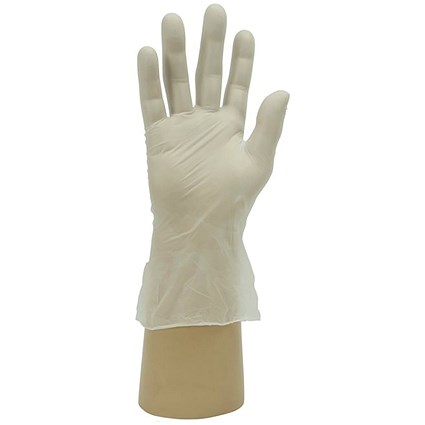 Shield GD09 Clear Vinyl Powder Free Disposable Gloves, Size XL, Clear, Pack of 100