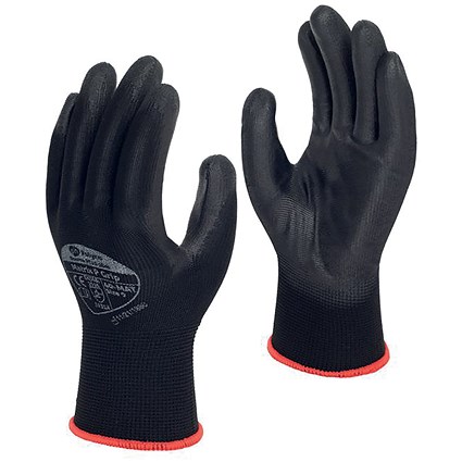 Polyco Matrix P Grip Gloves, Medium, Black