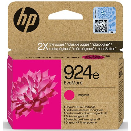 HP 924E EvoMore Ink Cartridge High Yield Magenta 4K0U8NE