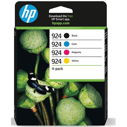 HP 924 6C3Z1NE Ink Cartridge Multipack, CMYK