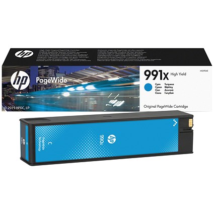 HP 991X High Yield Cyan Original PageWide Cartridge M0J90AE