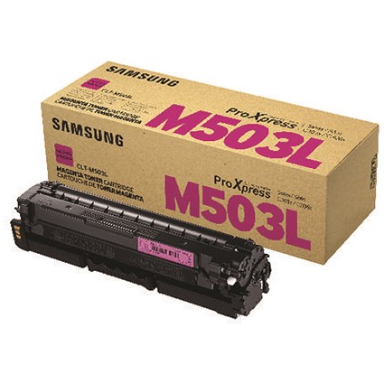 Samsung CLT-M503L High Yield Magenta Toner Cartridge SU281A