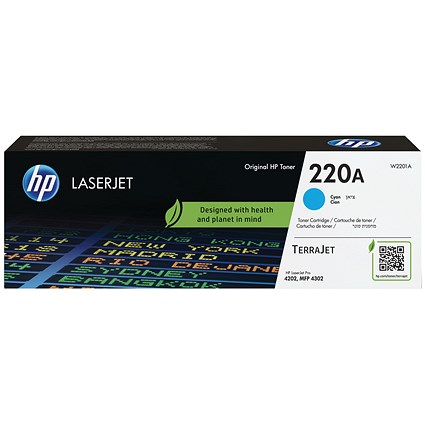 HP 220A LaserJet Toner Cartridge Cyan W2201A